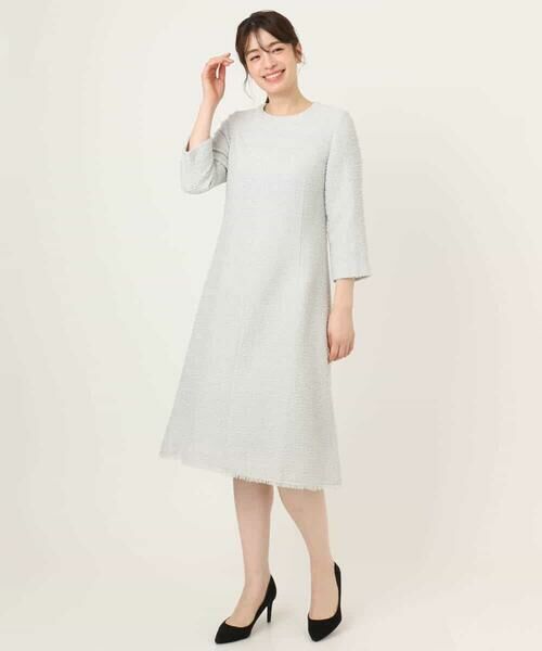 OFUON / オフオン ロング・マキシ丈ワンピース | [セットアップ対応]ツイードデザインワンピース/WEB限定 | 詳細22