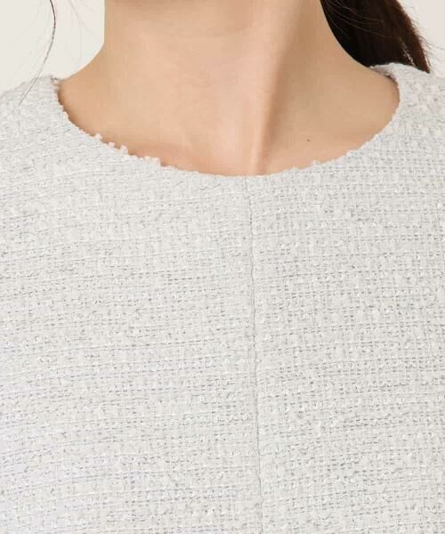 OFUON / オフオン ロング・マキシ丈ワンピース | [セットアップ対応]ツイードデザインワンピース/WEB限定 | 詳細25