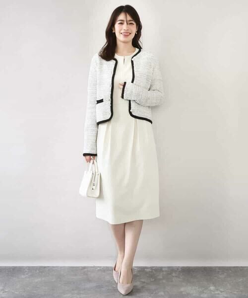 OFUON / オフオン ロング・マキシ丈ワンピース | ウエストタックワンピース/洗える/WEB限定サイズあり | 詳細12