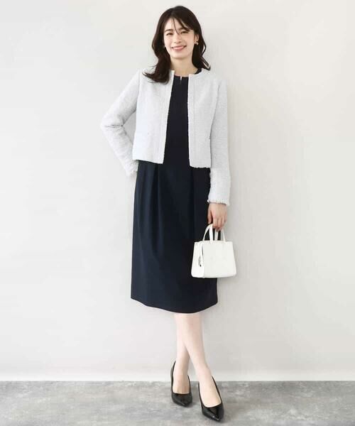 OFUON / オフオン ロング・マキシ丈ワンピース | ウエストタックワンピース/洗える/WEB限定サイズあり | 詳細5