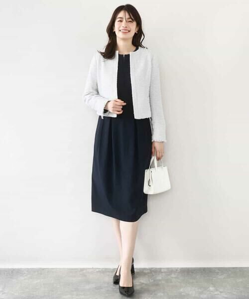 OFUON / オフオン ロング・マキシ丈ワンピース | ウエストタックワンピース/洗える/WEB限定サイズあり | 詳細7