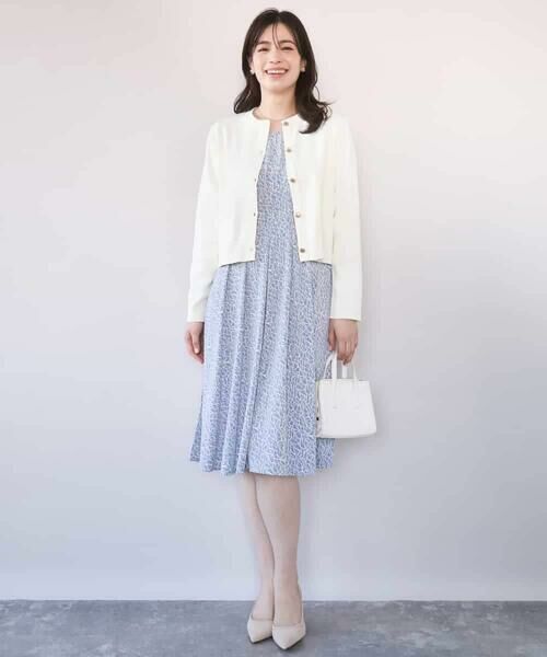 OFUON / オフオン ロング・マキシ丈ワンピース | カリグラフィープリント ジャージワンピース/洗える/WEB限定サイズあり | 詳細15