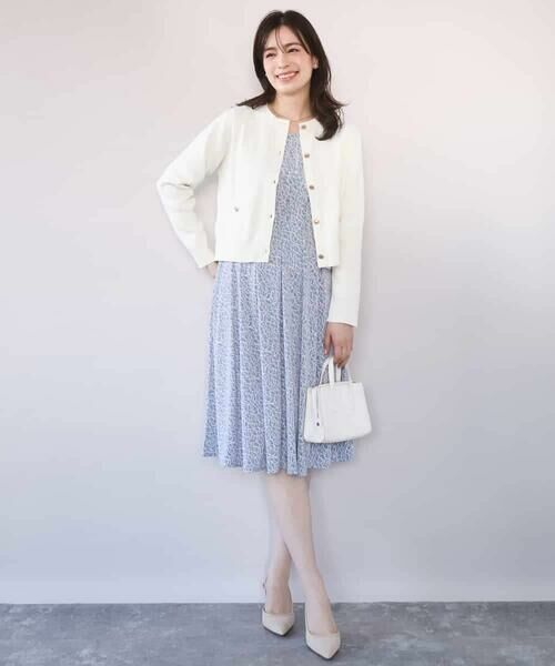 OFUON / オフオン ロング・マキシ丈ワンピース | カリグラフィープリント ジャージワンピース/洗える/WEB限定サイズあり | 詳細16