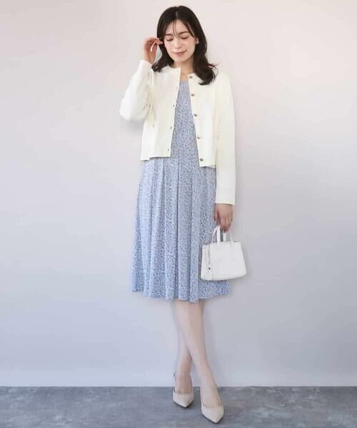 OFUON / オフオン ロング・マキシ丈ワンピース | カリグラフィープリント ジャージワンピース/洗える/WEB限定サイズあり | 詳細17