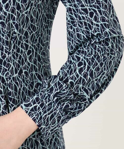 OFUON / オフオン ロング・マキシ丈ワンピース | カリグラフィープリント ジャージワンピース/洗える/WEB限定サイズあり | 詳細22