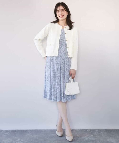 OFUON / オフオン ロング・マキシ丈ワンピース | カリグラフィープリント ジャージワンピース/洗える/WEB限定サイズあり | 詳細6