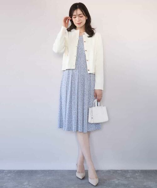 OFUON / オフオン ロング・マキシ丈ワンピース | カリグラフィープリント ジャージワンピース/洗える/WEB限定サイズあり | 詳細7