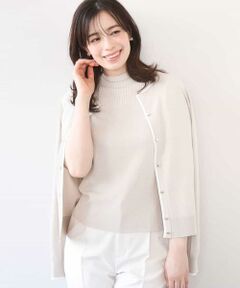 OFUON / オフオン ニット・セーター | 配色ラインアンサンブル（カーディガン&ニットプルオーバー）/UVカット/洗える/WEB限定サイズあり