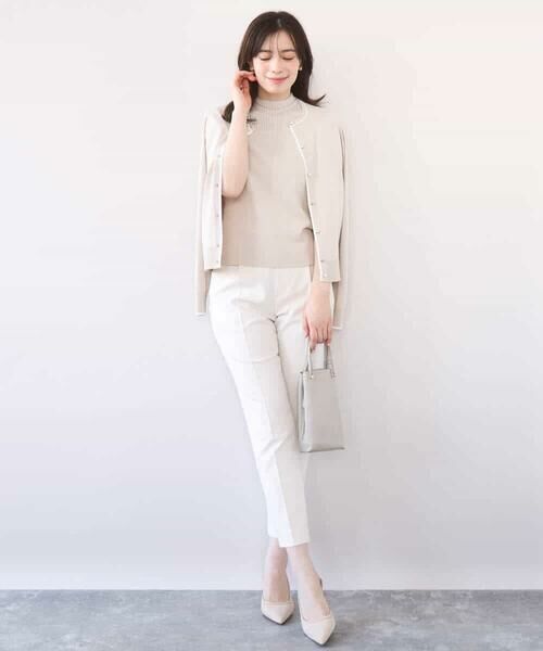 OFUON / オフオン ニット・セーター | 配色ラインアンサンブル（カーディガン&ニットプルオーバー）/UVカット/洗える/WEB限定サイズあり | 詳細17