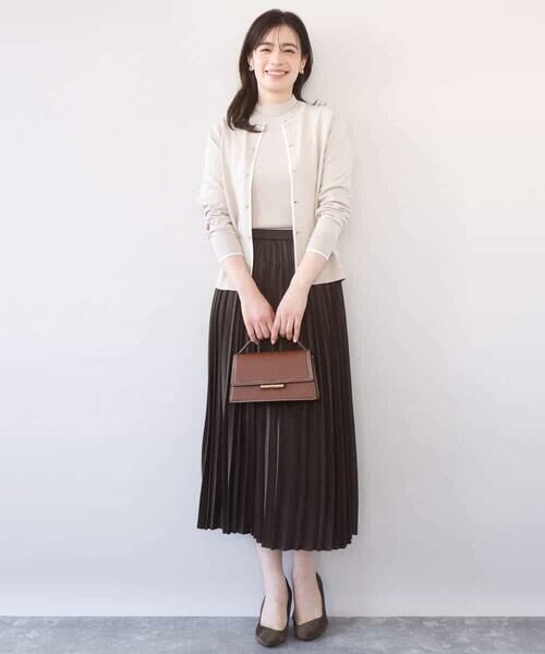 OFUON / オフオン ニット・セーター | 配色ラインアンサンブル（カーディガン&ニットプルオーバー）/UVカット/洗える/WEB限定サイズあり | 詳細19