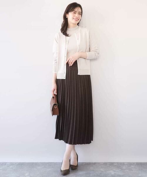 OFUON / オフオン ニット・セーター | 配色ラインアンサンブル（カーディガン&ニットプルオーバー）/UVカット/洗える/WEB限定サイズあり | 詳細20