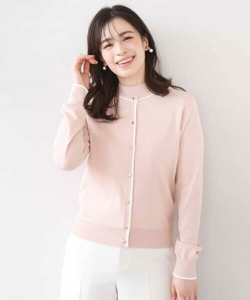 OFUON / オフオン ニット・セーター | 配色ラインアンサンブル（カーディガン&ニットプルオーバー）/UVカット/洗える/WEB限定サイズあり | 詳細21