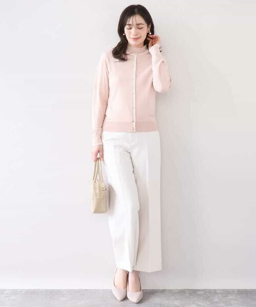 OFUON / オフオン ニット・セーター | 配色ラインアンサンブル（カーディガン&ニットプルオーバー）/UVカット/洗える/WEB限定サイズあり | 詳細23