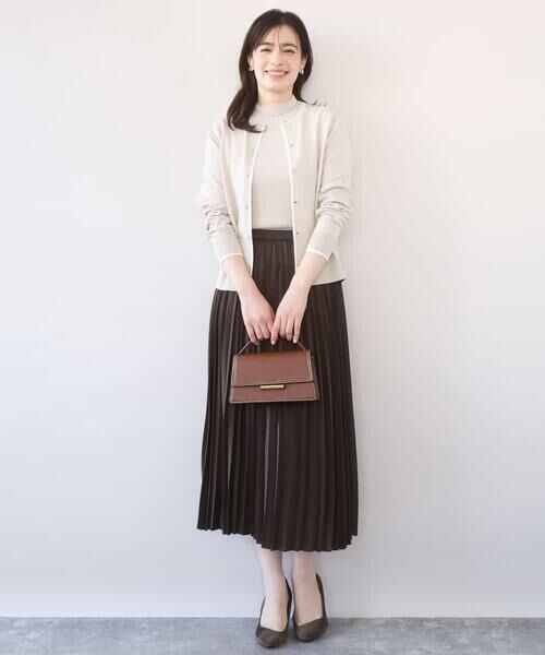 OFUON / オフオン ニット・セーター | 配色ラインアンサンブル（カーディガン&ニットプルオーバー）/UVカット/洗える/WEB限定サイズあり | 詳細25