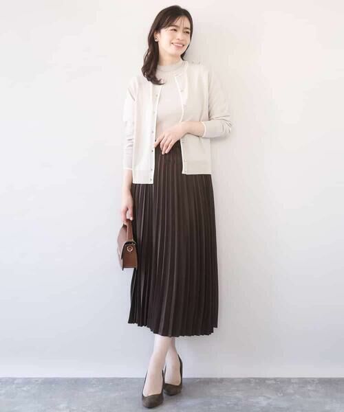 OFUON / オフオン ニット・セーター | 配色ラインアンサンブル（カーディガン&ニットプルオーバー）/UVカット/洗える/WEB限定サイズあり | 詳細26