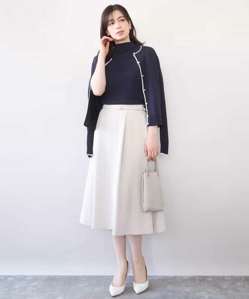 OFUON / オフオン ニット・セーター | 配色ラインアンサンブル（カーディガン&ニットプルオーバー）/UVカット/洗える/WEB限定サイズあり | 詳細6