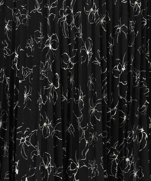 OFUON / オフオン ロング・マキシ丈スカート | ラインフラワープリーツスカート/洗える/WEB限定サイズあり | 詳細15