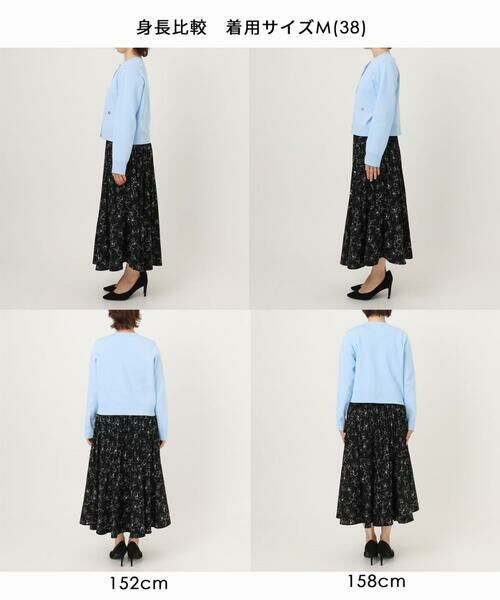 OFUON / オフオン ロング・マキシ丈スカート | ラインフラワープリーツスカート/洗える/WEB限定サイズあり | 詳細17