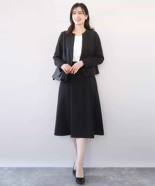 OFUON / オフオン ロング・マキシ丈スカート | [セットアップ対応]ライトラブルクロス ウエストタックスカート/洗える/WEB限定サイズあり | 詳細15