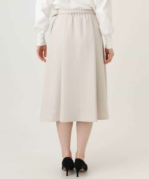 OFUON / オフオン ロング・マキシ丈スカート | [セットアップ対応]ライトラブルクロス ウエストタックスカート/洗える/WEB限定サイズあり | 詳細2