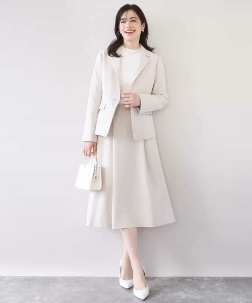 OFUON / オフオン ロング・マキシ丈スカート | [セットアップ対応]ライトラブルクロス ウエストタックスカート/洗える/WEB限定サイズあり | 詳細22