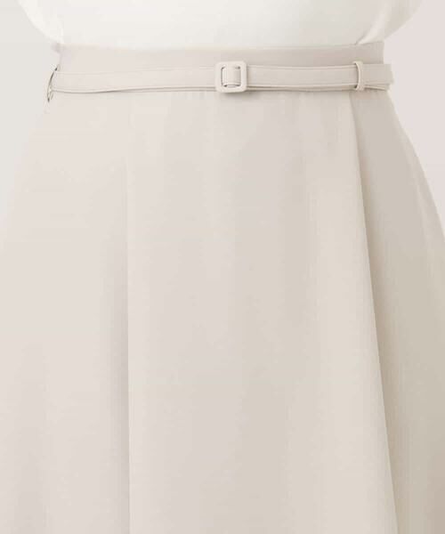 OFUON / オフオン ロング・マキシ丈スカート | [セットアップ対応]ライトラブルクロス ウエストタックスカート/洗える/WEB限定サイズあり | 詳細3