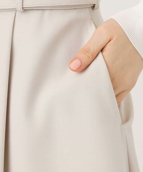 OFUON / オフオン ロング・マキシ丈スカート | [セットアップ対応]ライトラブルクロス ウエストタックスカート/洗える/WEB限定サイズあり | 詳細6