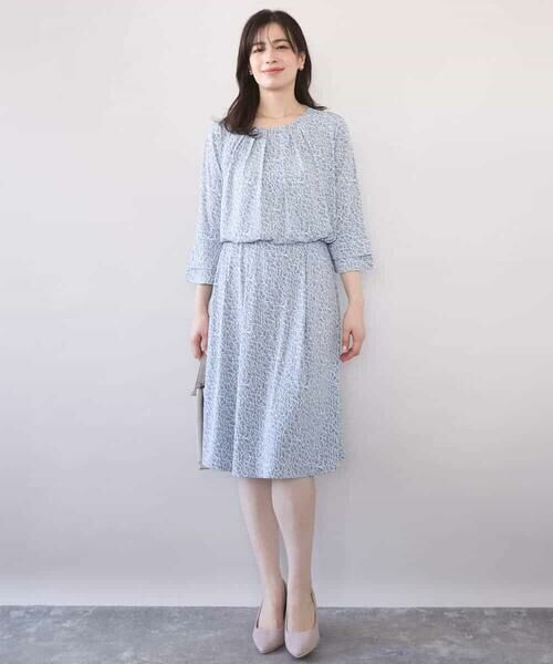 OFUON / オフオン ミニ・ひざ丈スカート | カリグラフィープリント ジャージスカート/洗える/WEB限定サイズあり | 詳細2