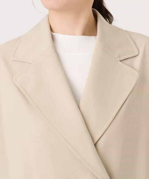 OFUON / オフオン トレンチコート | ショート丈ツイルトレンチコート/洗える/WEB限定サイズあり | 詳細17