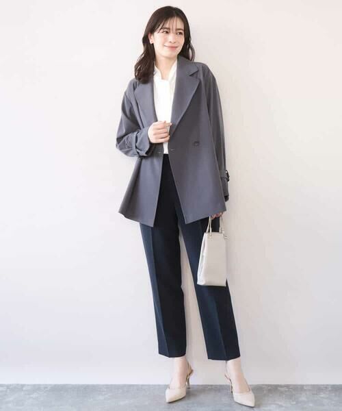 OFUON / オフオン トレンチコート | ショート丈ツイルトレンチコート/洗える/WEB限定サイズあり | 詳細7