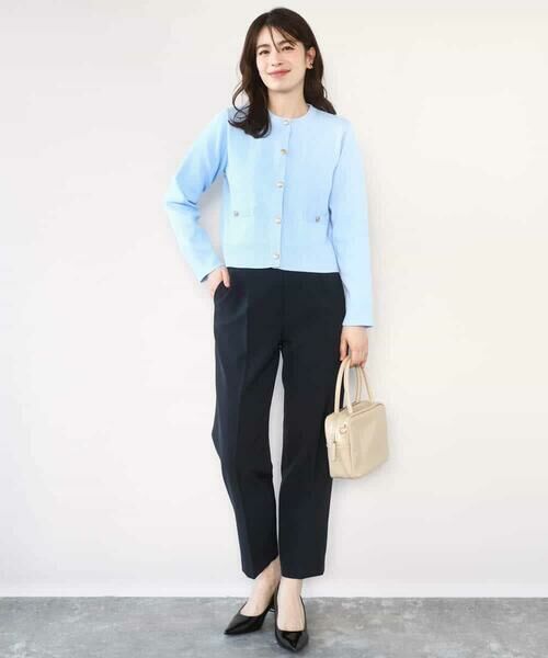 OFUON / オフオン チノ・ワークパンツ | ダブルクロス テーパードパンツ/洗える | 詳細1