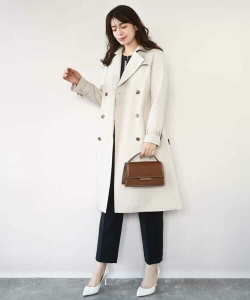 OFUON / オフオン チノ・ワークパンツ | ダブルクロス テーパードパンツ/洗える | 詳細18