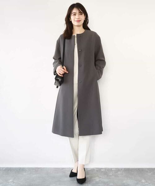 OFUON / オフオン チノ・ワークパンツ | ダブルクロス テーパードパンツ/洗える | 詳細22