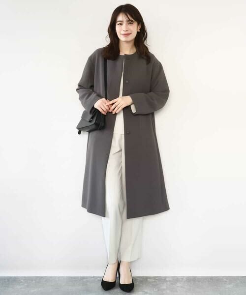 OFUON / オフオン チノ・ワークパンツ | ダブルクロス テーパードパンツ/洗える | 詳細24