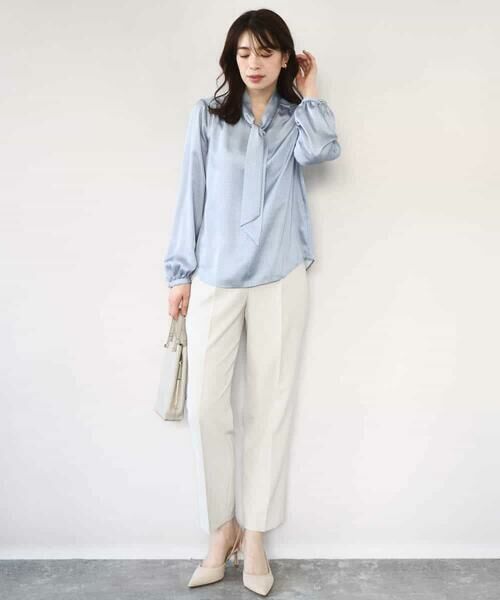 OFUON / オフオン チノ・ワークパンツ | ダブルクロス テーパードパンツ/洗える | 詳細26