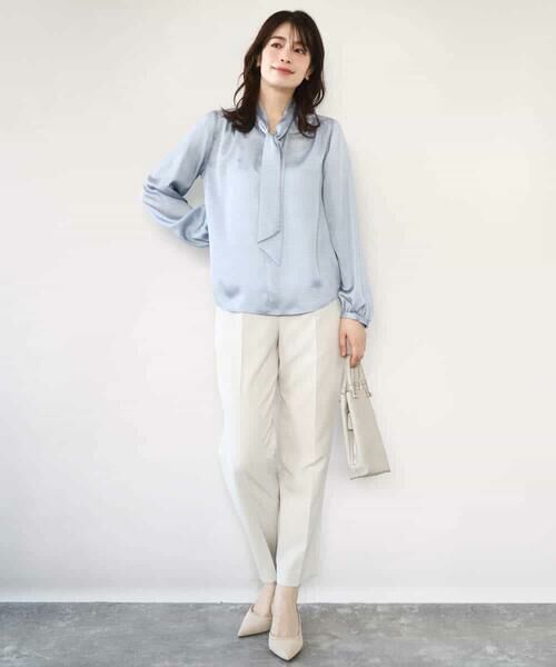 OFUON / オフオン チノ・ワークパンツ | ダブルクロス テーパードパンツ/洗える | 詳細27