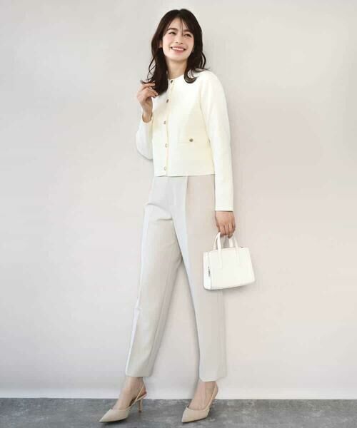 OFUON / オフオン チノ・ワークパンツ | ダブルクロス テーパードパンツ/洗える | 詳細29