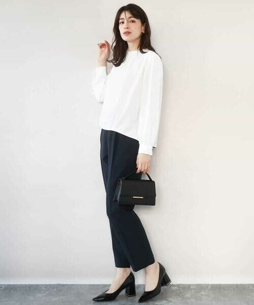 OFUON / オフオン チノ・ワークパンツ | ダブルクロス テーパードパンツ/洗える | 詳細6