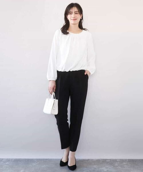 OFUON / オフオン チノ・ワークパンツ | [名品シリーズ]ストレッチテーパードパンツ/洗える | 詳細23