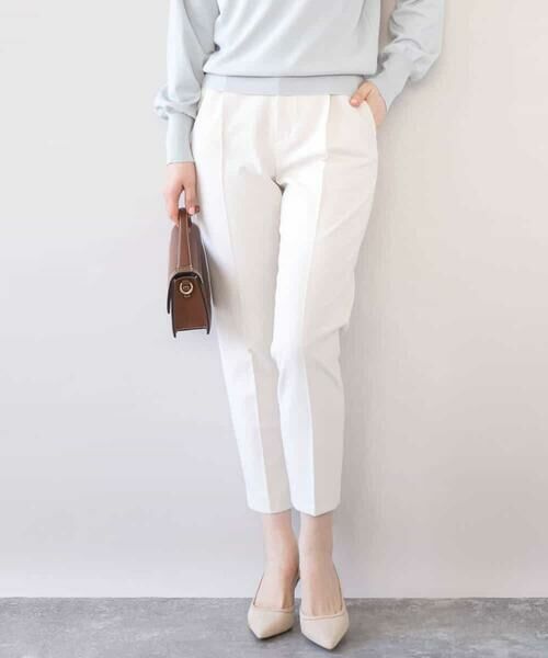 OFUON / オフオン チノ・ワークパンツ | [名品シリーズ]ストレッチテーパードパンツ/洗える | 詳細29