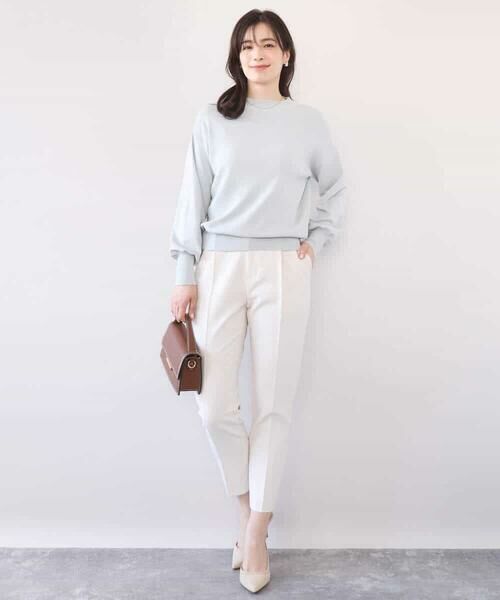 OFUON / オフオン チノ・ワークパンツ | [名品シリーズ]ストレッチテーパードパンツ/洗える | 詳細30