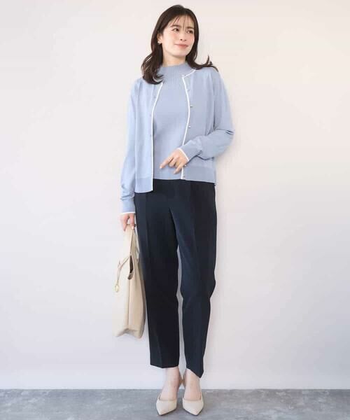 OFUON / オフオン チノ・ワークパンツ | [名品シリーズ]ストレッチテーパードパンツ/洗える | 詳細4