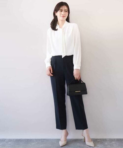 OFUON / オフオン チノ・ワークパンツ | [名品シリーズ]ストレッチテーパードパンツ/洗える | 詳細9