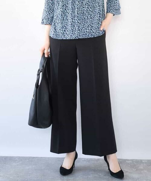 OFUON / オフオン その他パンツ | [名品シリーズ]ストレッチワイドパンツ/洗える | 詳細1