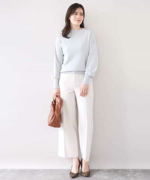 OFUON / オフオン その他パンツ | [名品シリーズ]ストレッチワイドパンツ/洗える | 詳細10