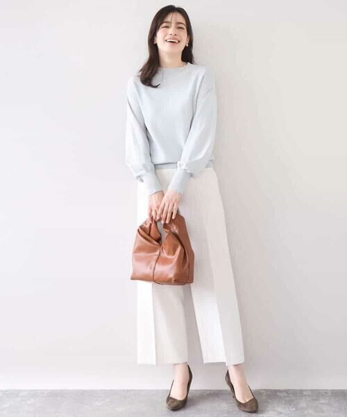 OFUON / オフオン その他パンツ | [名品シリーズ]ストレッチワイドパンツ/洗える | 詳細11