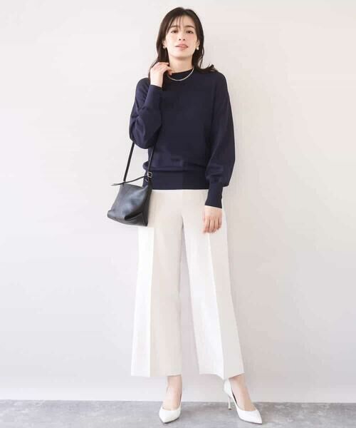 OFUON / オフオン その他パンツ | [名品シリーズ]ストレッチワイドパンツ/洗える | 詳細13