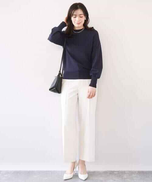 OFUON / オフオン その他パンツ | [名品シリーズ]ストレッチワイドパンツ/洗える | 詳細14