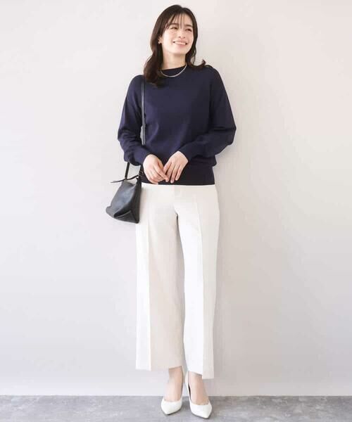 OFUON / オフオン その他パンツ | [名品シリーズ]ストレッチワイドパンツ/洗える | 詳細15