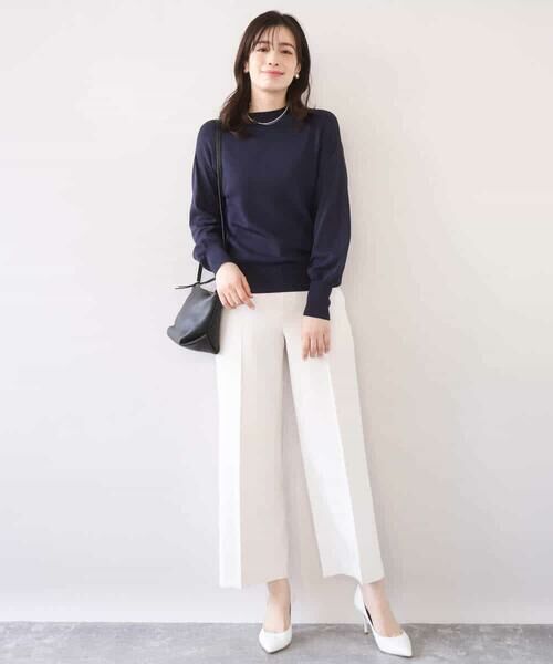 OFUON / オフオン その他パンツ | [名品シリーズ]ストレッチワイドパンツ/洗える | 詳細16